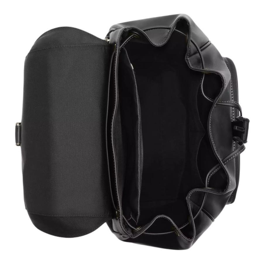 COACH RACER Smooth Calfskin Backpack Medium Men's Black CU112-QBBK