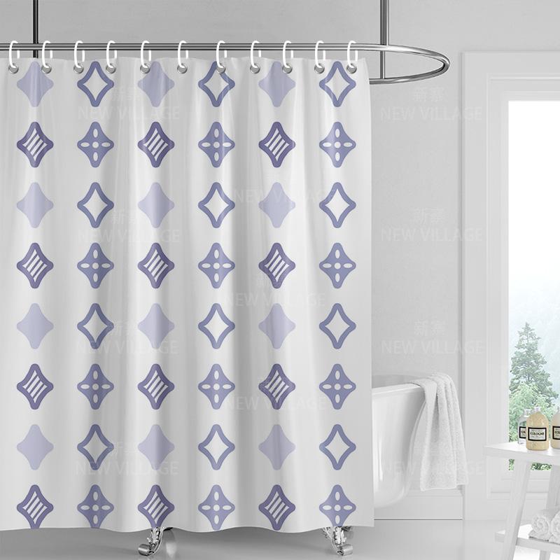 Dekoracja domu zasłony prysznicowe łazienka wodoodporna zasłona materiał Pokój dzienny Nowoczesny Nordycki Nowoczesny prosty wzór geometryczny