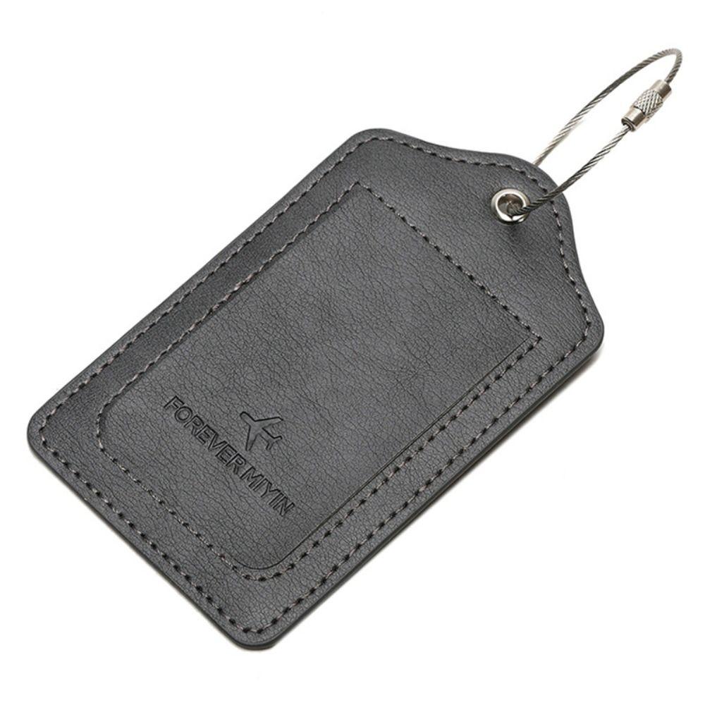 

Letter Airplane Suitcase Tag Handbag Label Boarding Pass Portable Travel Luggage Tag Outdoor сірий