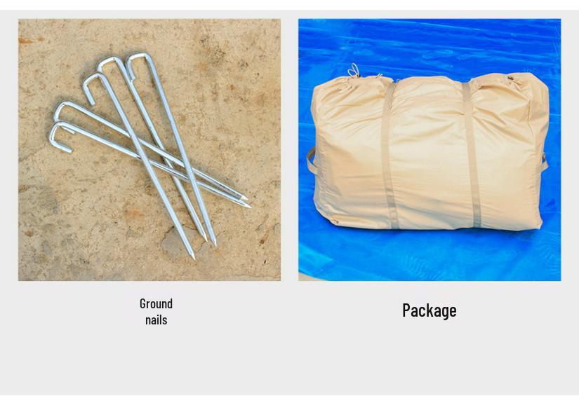Spacious All-Season Anti-Freeze Moisture-Proof Inflatable Tent for Home & Camping - Portable, No-Assembly, Rainproof.