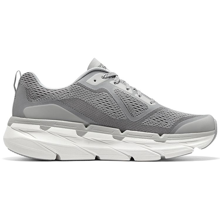 Skechers Max Cushioning Series Shock Absorption Running Shoes Men Sneakers Light-Gray 54450-LTGY