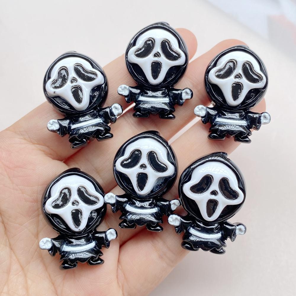 10ks Kawaii Roztomilý Kreslený Halloweenský Série Plochá Zadní Strana Pryskyřice Scrapbooking DIY Šperky Řemeslná Dekorace Příslušenství