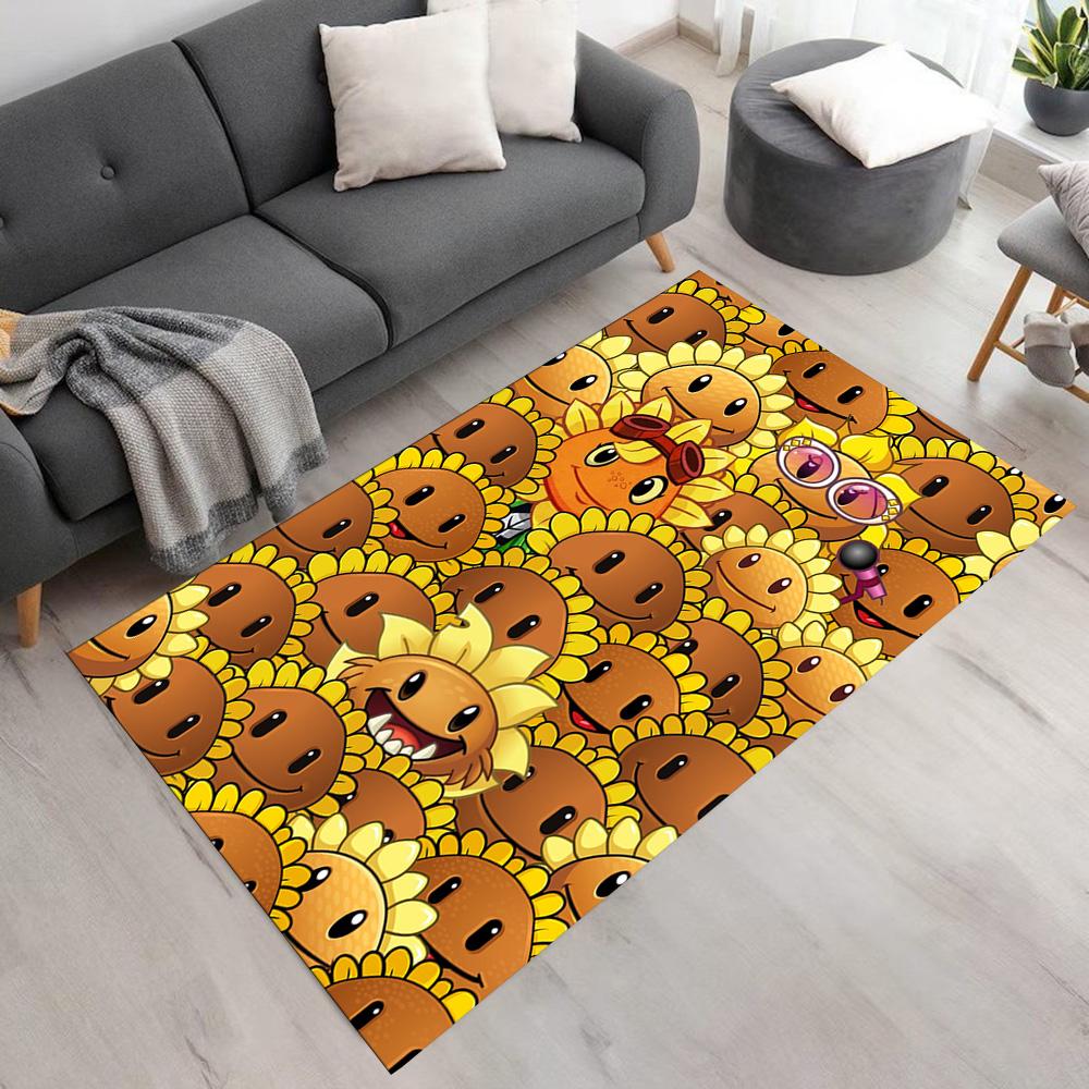 Plants Vs. Zombies Carpet Design for Bedrooms Game Room Dining Room Decorate room Anti-slip Rug Office home decor Perfect Birthday/Christmas Gift Idea