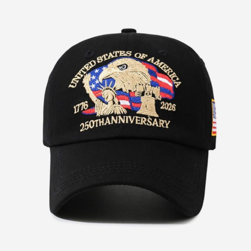 Northwood United States 250th Anniversary Embroidered Baseball Cap for Men Women Casual Sun Visor Cap Outdoor Sun Protection Hat