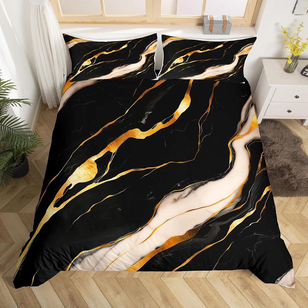 Purple Marble Duvet Cover Single Twin Full King Abstract Comforter Cover Marble Watercolor Bedding Set Ultra Soft Cozy 3 Pieces