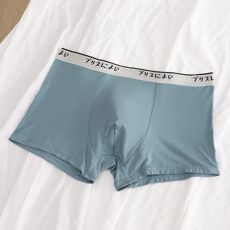 New Arrival Japanese Men s Mid-Waist Modal Seamless Boxer Briefs - Breathable & Comfortable. XXXL