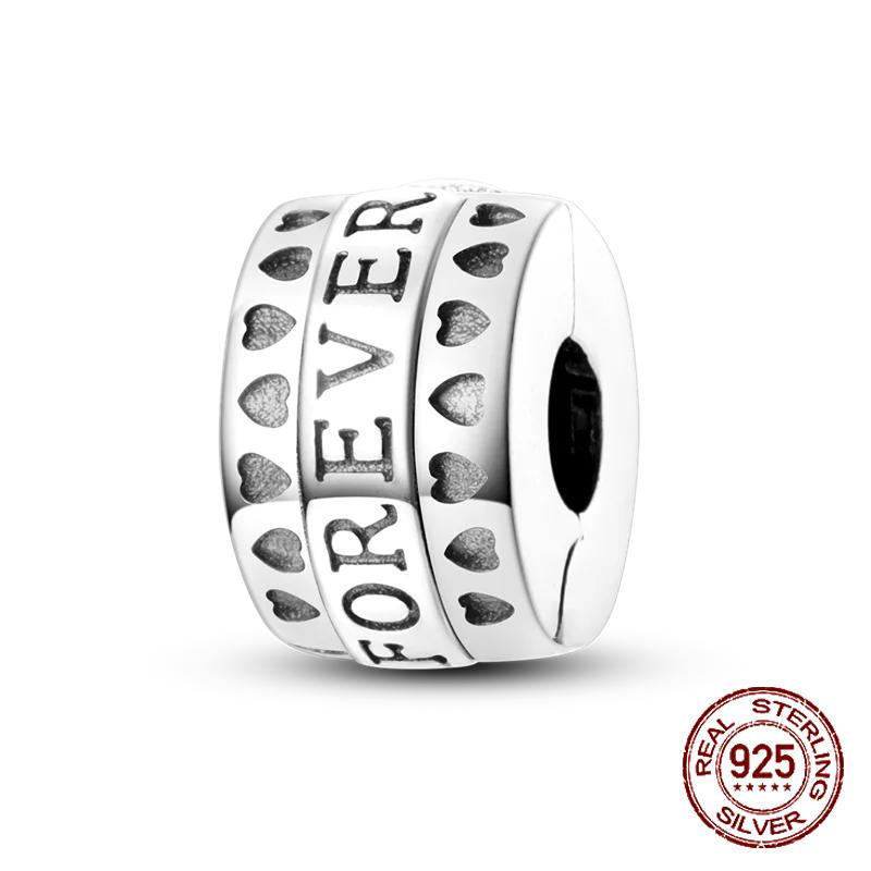 Inlaid Zircon Charm Beads Copper Color Love Heart Snake Dangle Fit Original Bracelet Charms Pendant Jewelry