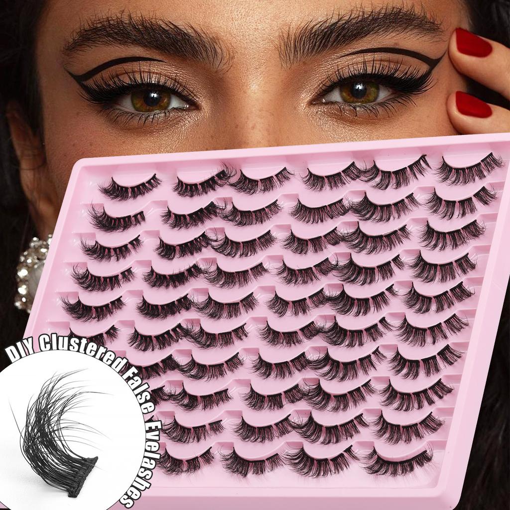 Multi-Layer Dense 30 Pairs Of Eyelashes Diy Segmented Natural Eyelashes Simulated False Eyelashes