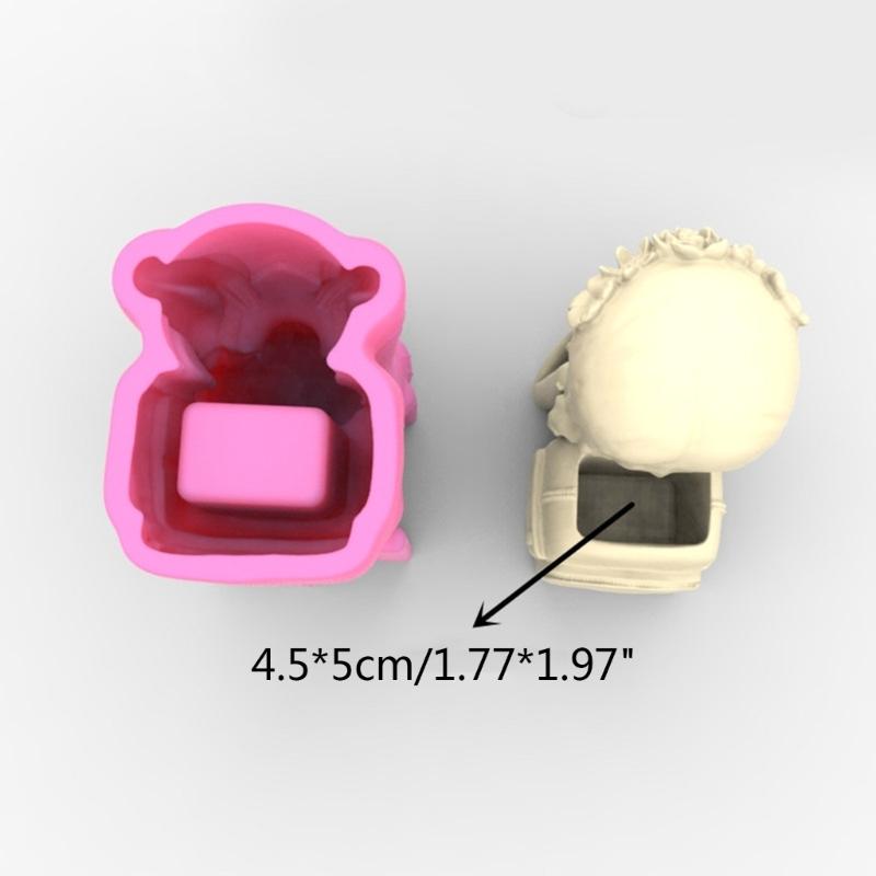 Succulents Flower Pot Resin Silicone Mold Suitable for Diy Garden Concrete Flower Pot Candle Holder Crafts Home Decor