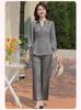 Mom's Elegant Slimming Chinese Style Two-Piece Summer Suit for Middle-Aged Women