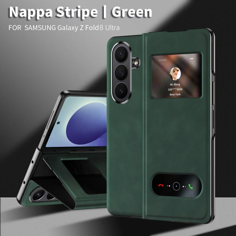 Z Fold 8 Ultra Leather Case Business Full Body Shockproof Protective Cover Foldable Phones
