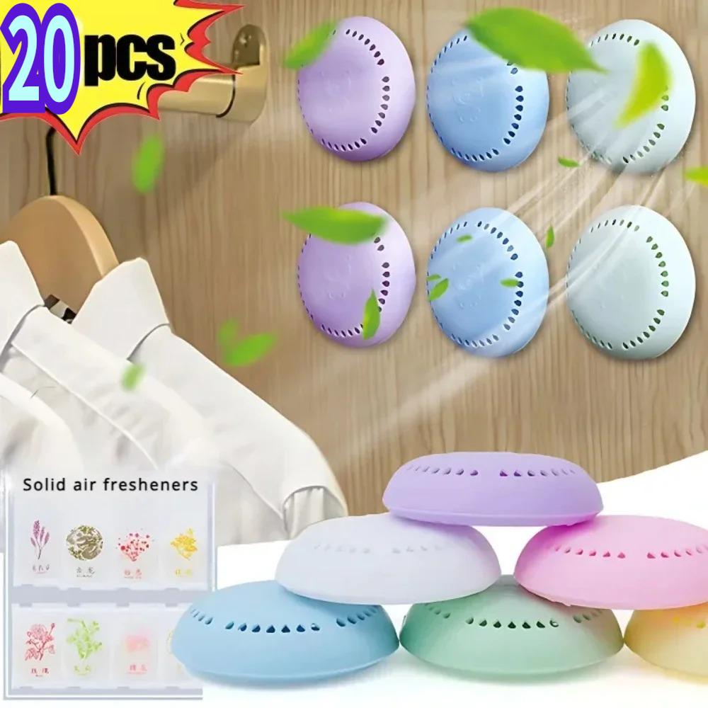 1/20Pcs Aromatherapy Fragrance Lasting Deodorization Solid Air Fresheners For Bathroom Supplies Bedroom Wardrobe Car Home Toilet Fresher