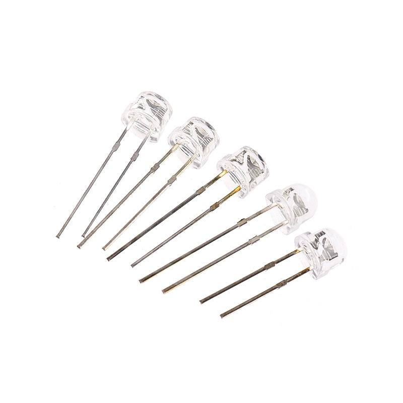 5mm Straw Hat LED Light Bead Through-Hole White/Blue/Red/Green/Yellow High-Brightness Indicator Light