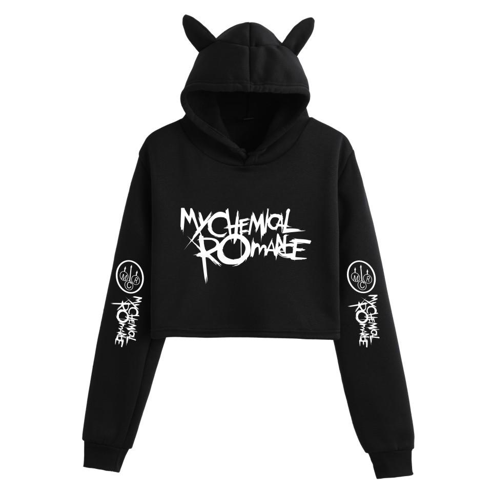Women's Plus Velvet My Chemical Romance Hoodie - Long-Sleeve Sweatshirt for Autumn/Winter