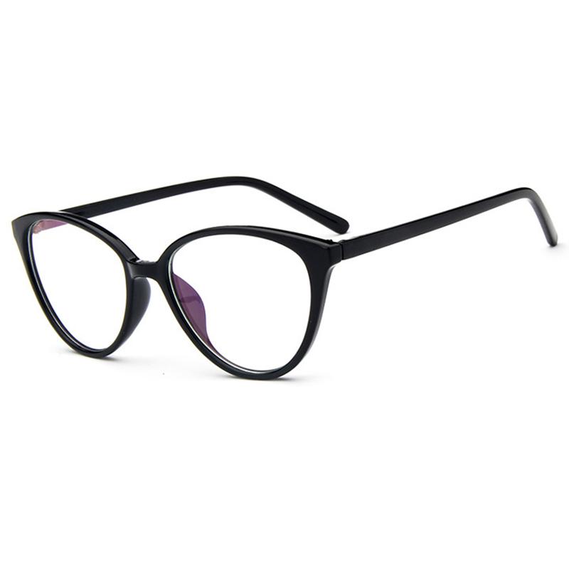 Retra Cat Eye Frame Clear Lens Glasses Ultra Light Myopia Nerd Spectacles Degree 0 to -6 0 Stylish Vision Correction