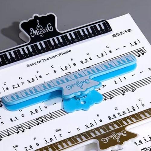 Set of 4 Music Clips, Book Clips, Music Stand, Study Tool, Music Stand Accessories, for Piano, Books, and Keyboards