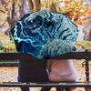 Tiger Head  Pattern, Automatic Folding Umbrella, Portable and Foldable Design, 8 Ribs, a Christmas or Birthday Gift.