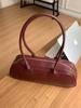 Women's French Baguette Underarm Bowling Bag - Simple Solid Shoulder Handbag