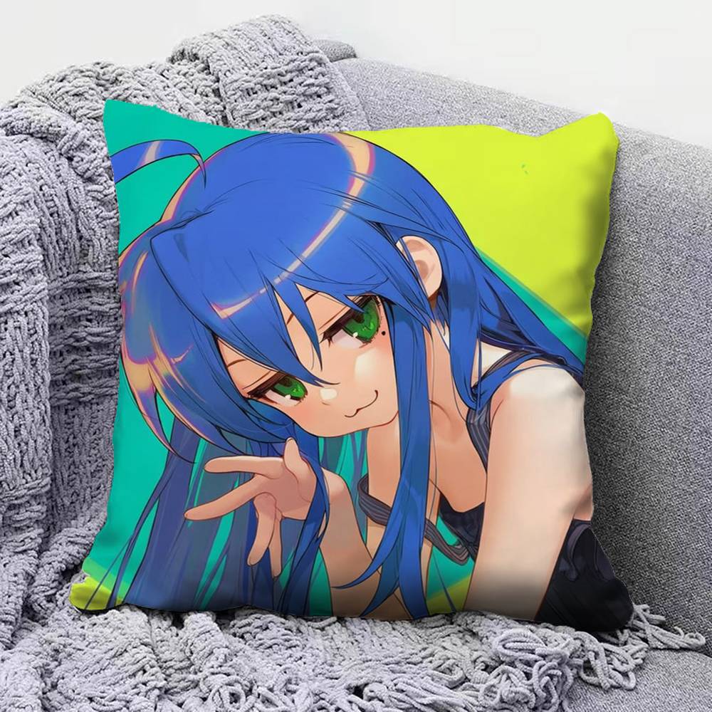 Izumi Konata Lucky Star Anime Girl Home Sofa Cushion Covers and Aecorative Custom Pillow Covers