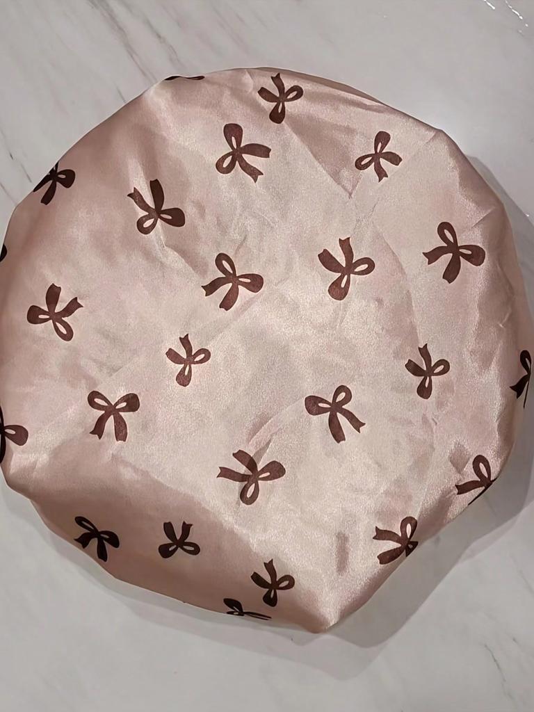 Double-layer Thickened Shower Cap New Waterproof Bath Shower Cap Bath Hair Care Shower Headset