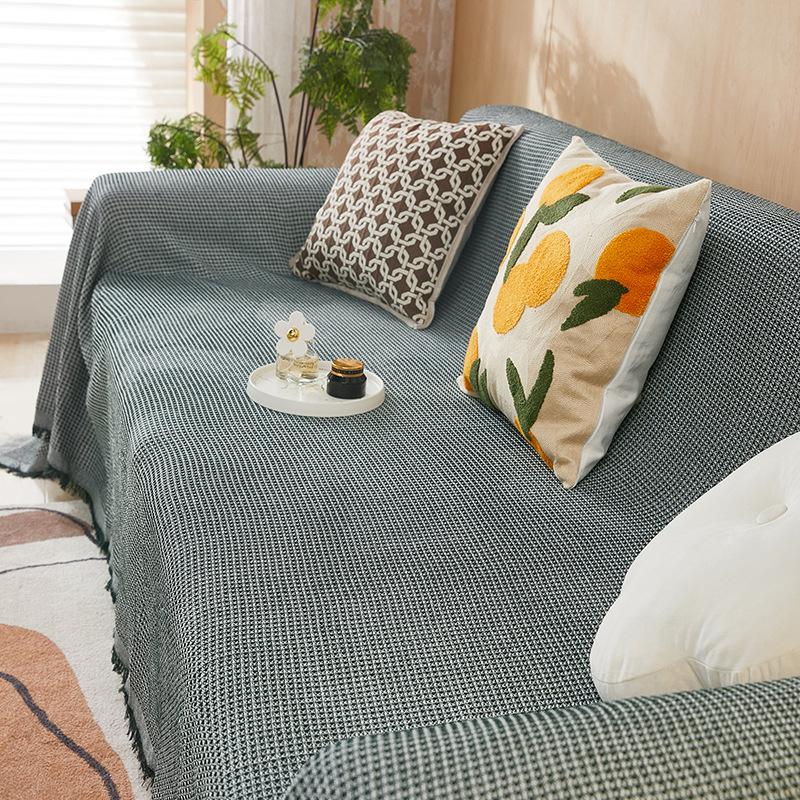 

Полотенце для дивана Nordic Ins Style, универсальное полотенце для дивана, горизонтальное, с двумя подлокотниками, универсальное одеяло для дивана, устойчивое к царапинам 90*90cm