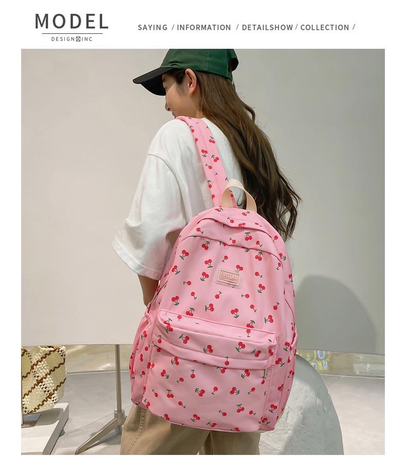 Versatile Korean Harajuku Large Capacity Backpack for High School & College Girls