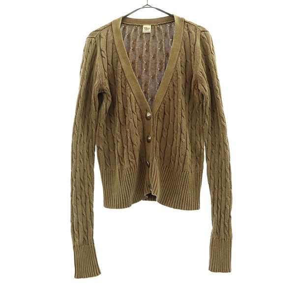 

Ron Herman Кардиган из хлопкового трикотажа с длинным рукавом на пуговицах кончо XS Коричневый Женский Б/у