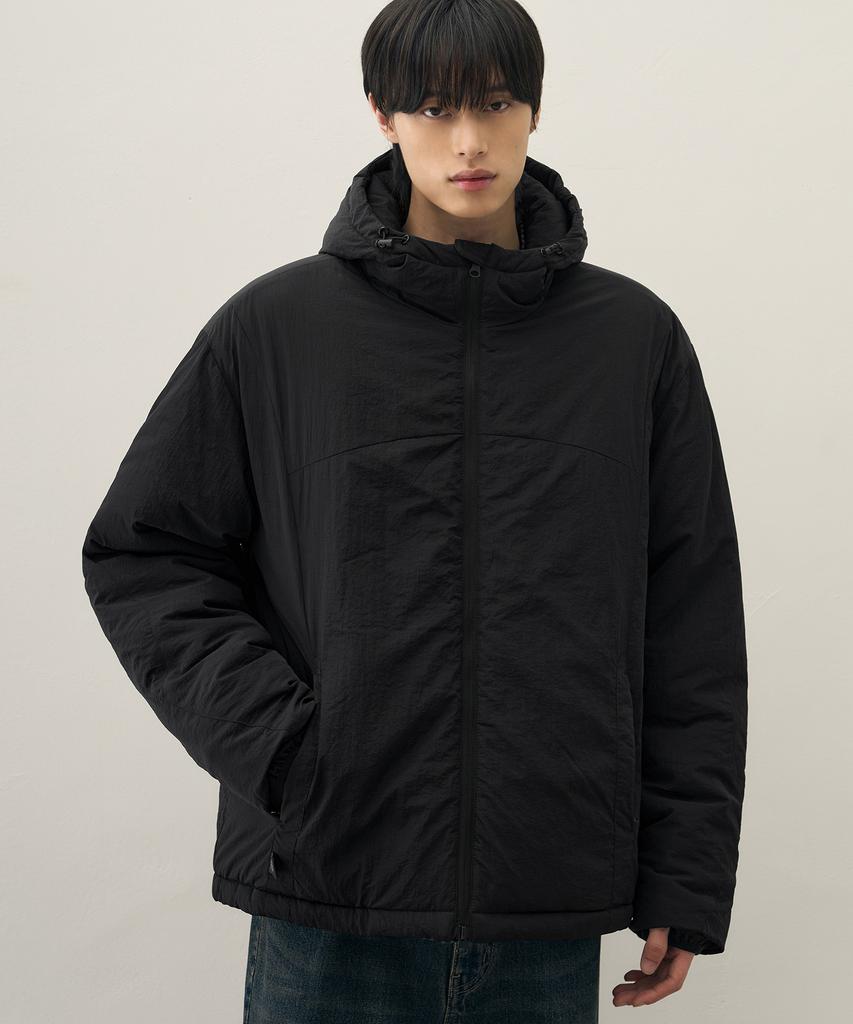 Draw Fit Light Thin Down Padded Jacket [Black]