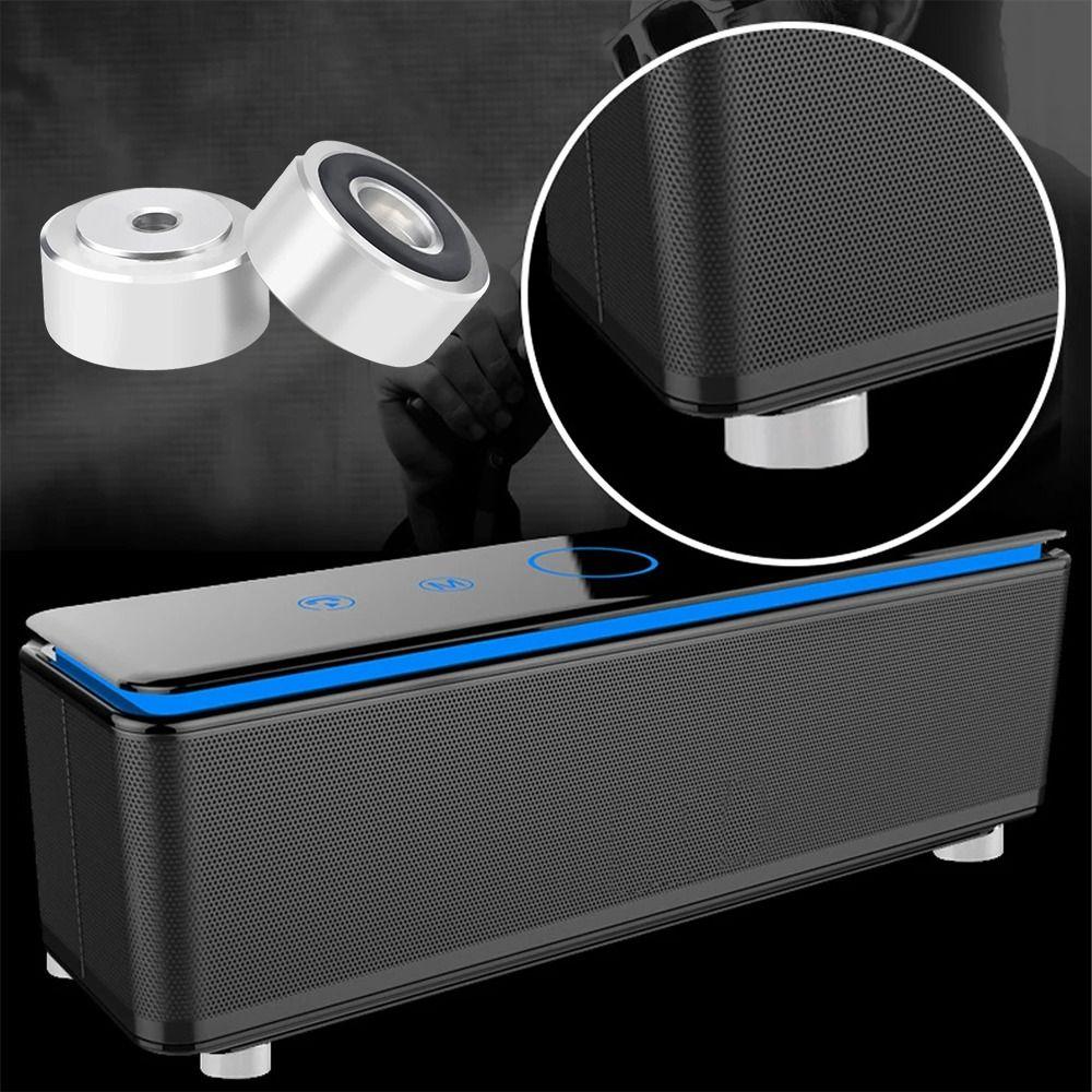 1/4Pcs Aluminum Alloy Feet Pad Isolation Amplifier Base Feet  for Speakers CD Amplifier