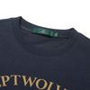 Qipilong Men's Wolf Head Print Pullover Sweatshirt