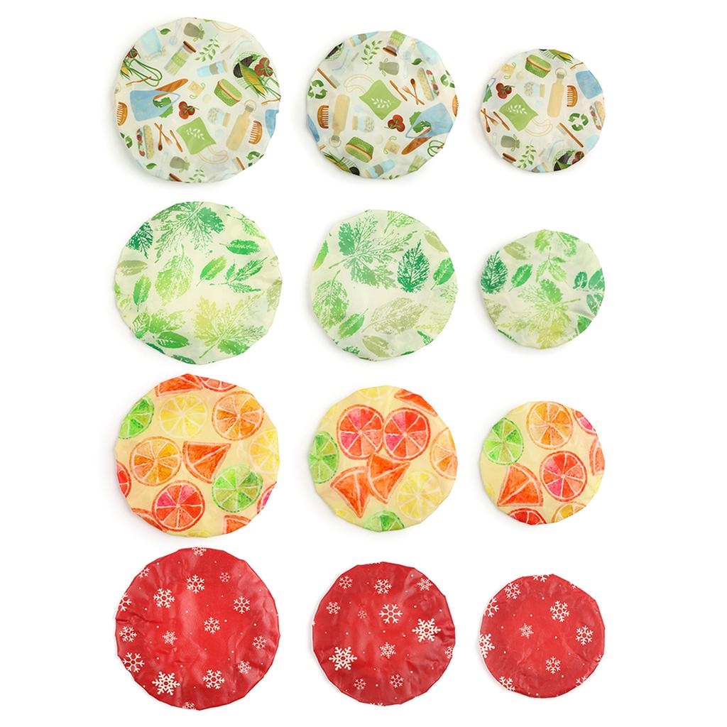 Set of 3 Washable Bowl Lids Elasticated Cloth Covers for Bread Proofing Baskets Food Preservation and Meal Storage