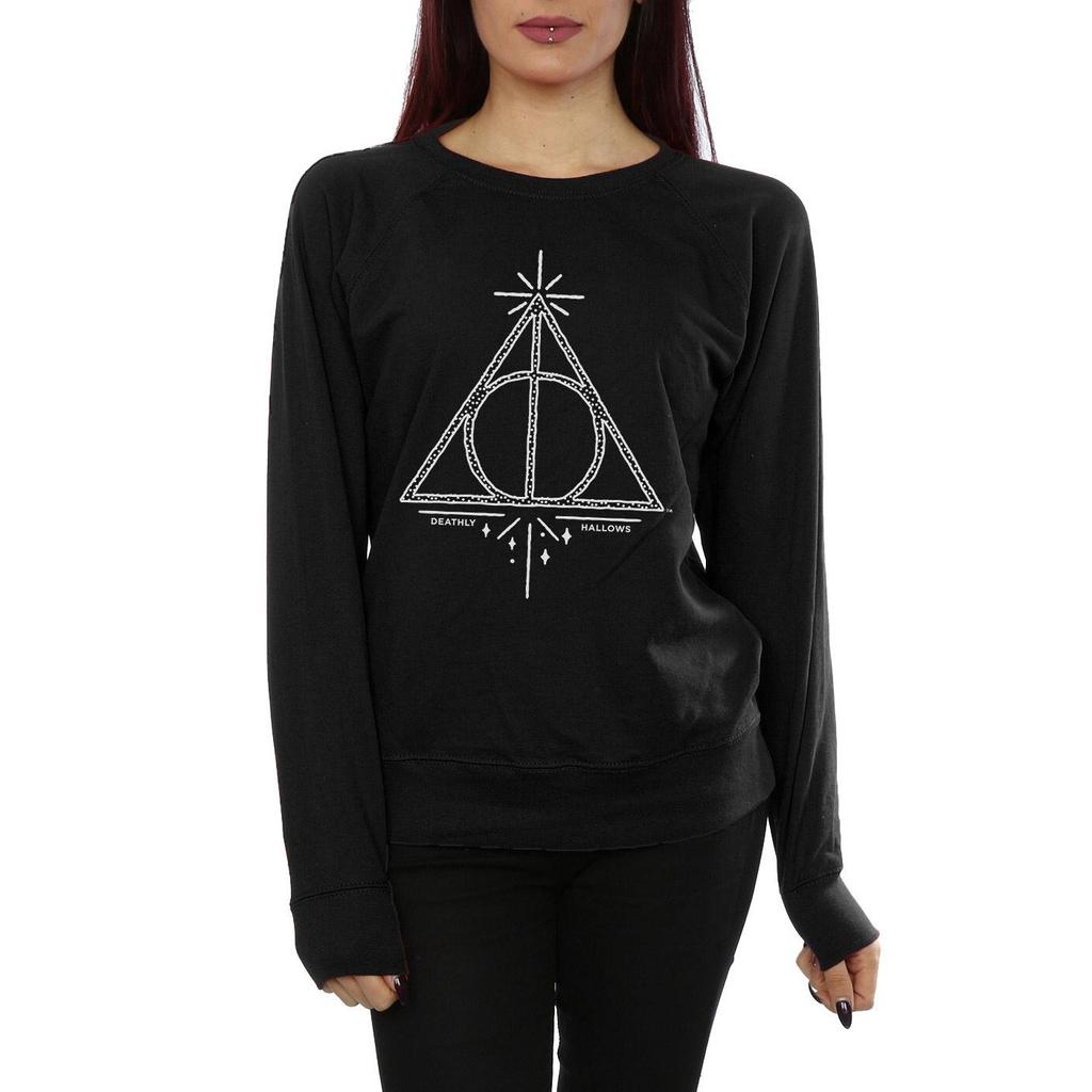 HARRY POTTER Womens/Ladies Deathly Hallows Cotton Sweatshirt