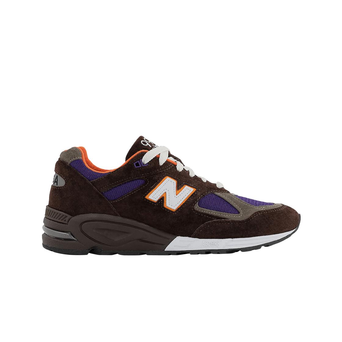 

New Balance 990v2 Made in USA Brown Purple M990BR2 Mens Sneakers