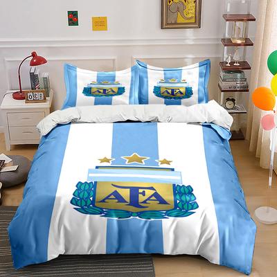 Blue Stripes, Gold Stars. Bedding Sets Duvet Cover Sets Duvet Covers Pillowcases(1 * Duvet Cover 2 * Pillowcases, Without Duvet Insert)