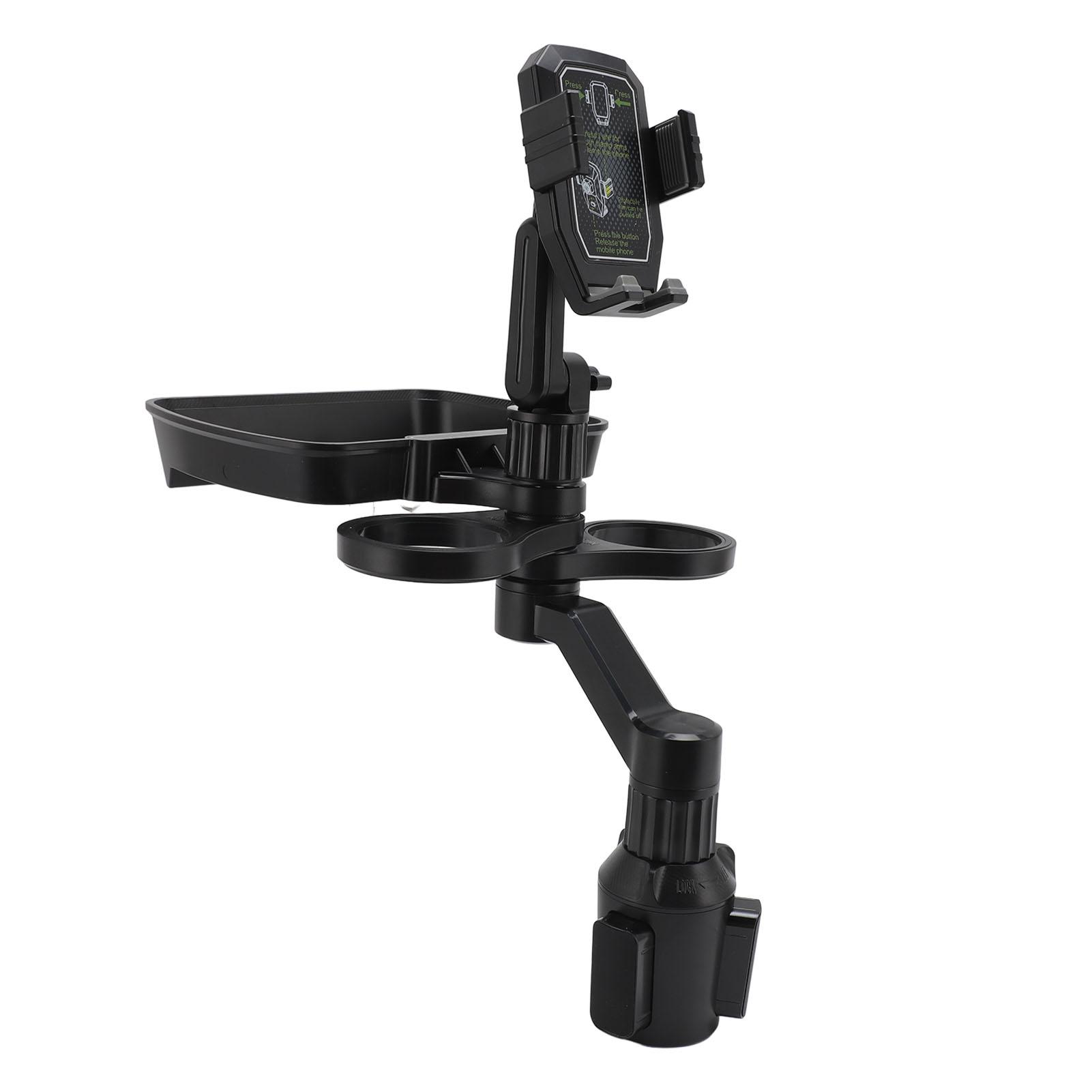 

Автомобильный подстаканник с расширительным лотком, вращение на 360 градусов, регулируемая ширина основания, двойной подстаканник, многофункциональный