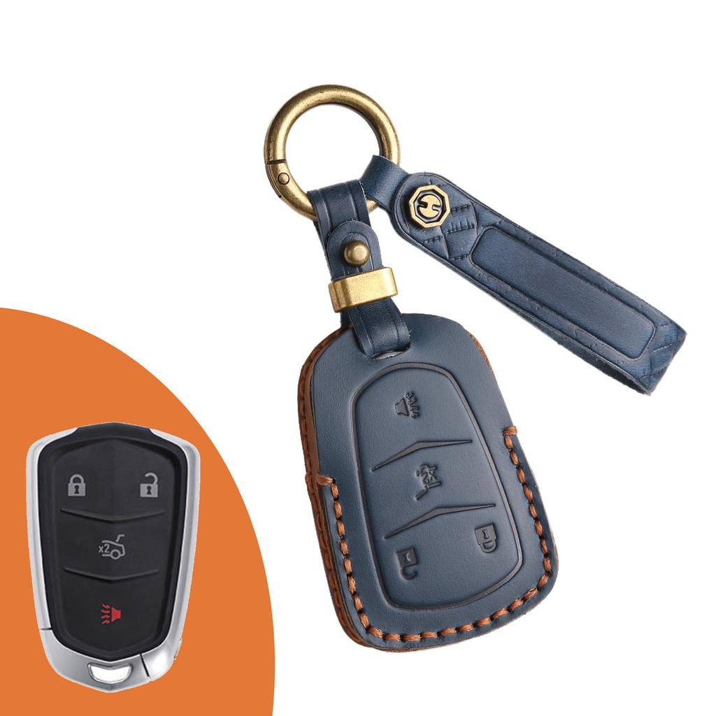 Anwendbar auf Cadillac Autoschlüsselhülle ct4ct6ct5 echtes Leder xt4 Kuh xt6 Schutz atxl hochwertig xt5 Tasche