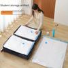 4pcs Space Saving Vacuum Storage Bag with Hand Pump - Oversized Compressed Clothing, Blankets, Bedding Bags -  Travel Storage