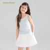 Mucmukn Girls' Cooling Lyocell Faux Two-Piece Vest