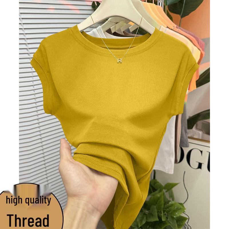 

Stylish Women s Summer Cap Sleeve Slim Fit Top M (for up to 95 jin)