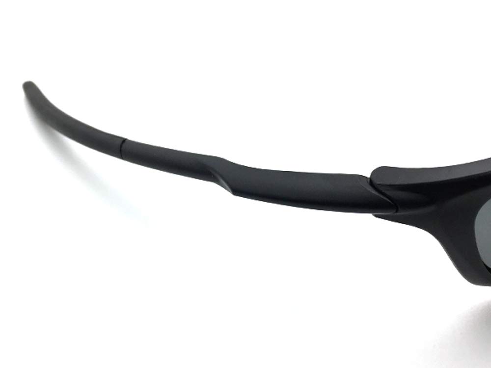 POLARIZED SPORT RUBBER TEMPLE FIT SUNGLASS sports rubber temple fit Matte BLACK Polarized SMOKE [DESIGN EYEWEAR] (Polarized sunglasses) ×