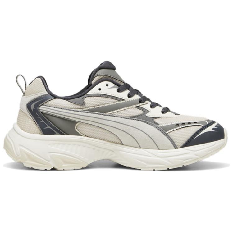 PUMA Morphic Textile, Split Cow Leather, Artificial Leather Low top Casual Shoes Unisex Ecru 395920-04