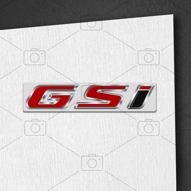 Car Metal Body GSI Logo Letter Decals Styling Badge Trunk Emblems Sticker For Opel Vauxhall Meriva Junior Zafira Mokka Adam VXR