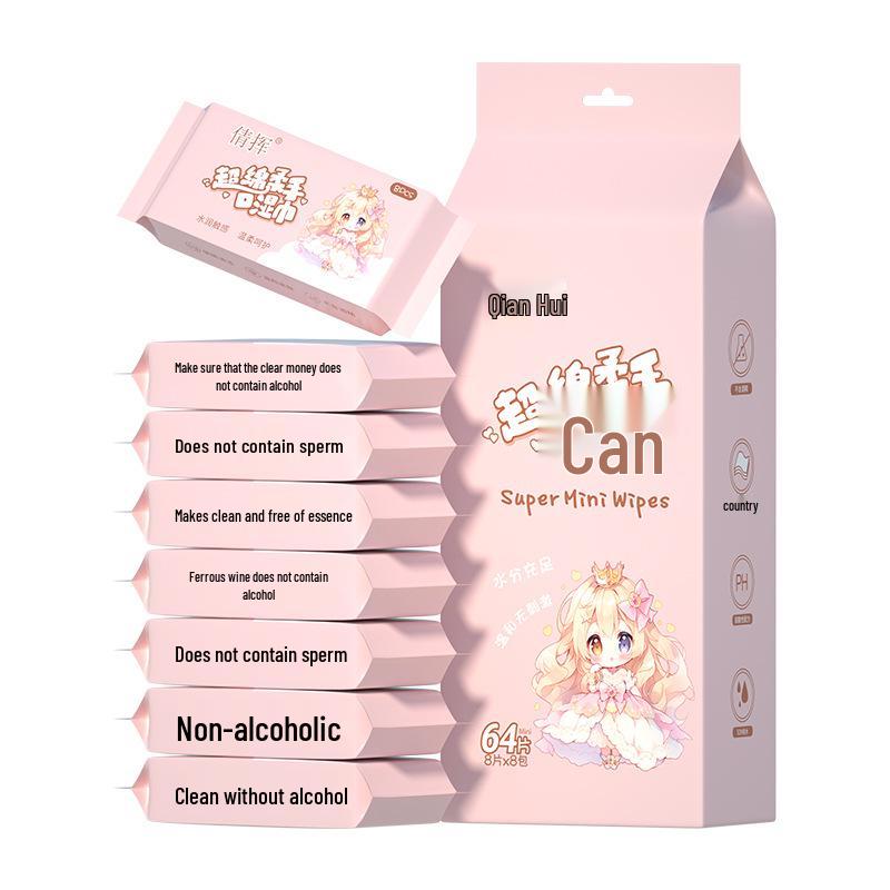 Portable Mini Wet Wipes for Babies & Household - Hand & Mouth Care, Individually Packaged, Sanitary, for Mom & Baby Use