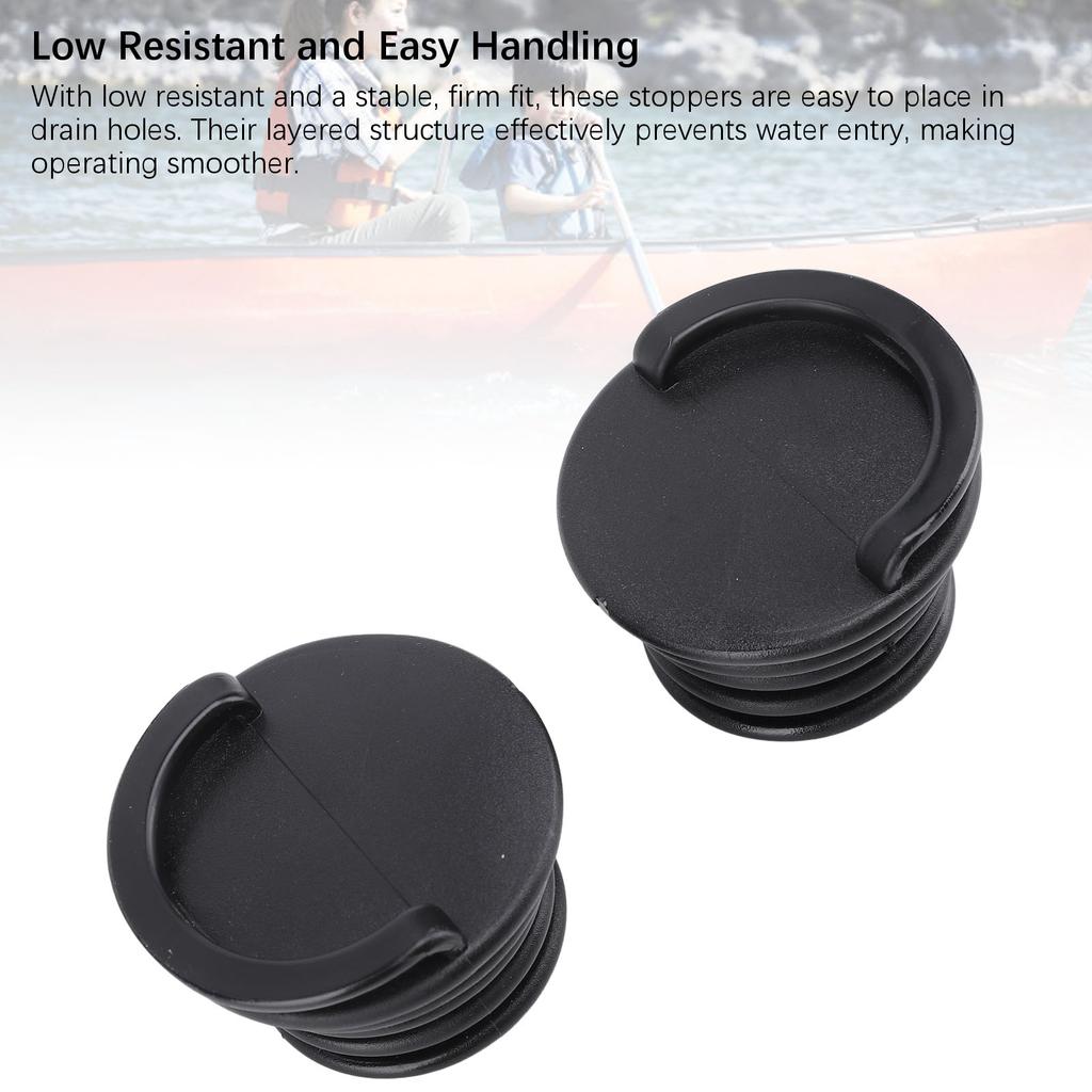 2PCS Kayak Scupper Stopper Bungs PVC Drain Hole Plugs Replacement for Kayak Canoe Marine Boat