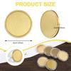 Trendy! 10PCS Laser Engraving Blanks Brass Coin Blanks Metal Engraving Blank Coins 40mm with Acrylic Protection Box