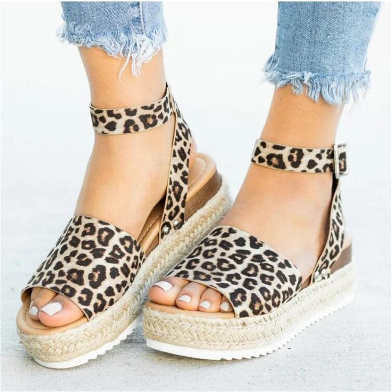 New Women's Shoes Hemp Rope Wedge Heel Light Bottom Fish Mouth Sandals Women