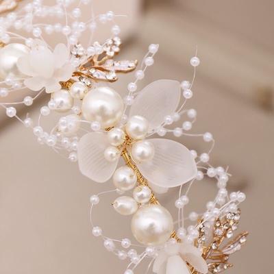 New Children's Wreath Girl Headband Princess Tiara Crown Decoration Bride Bridesmaid Wedding Photography Holiday Photo Headdress