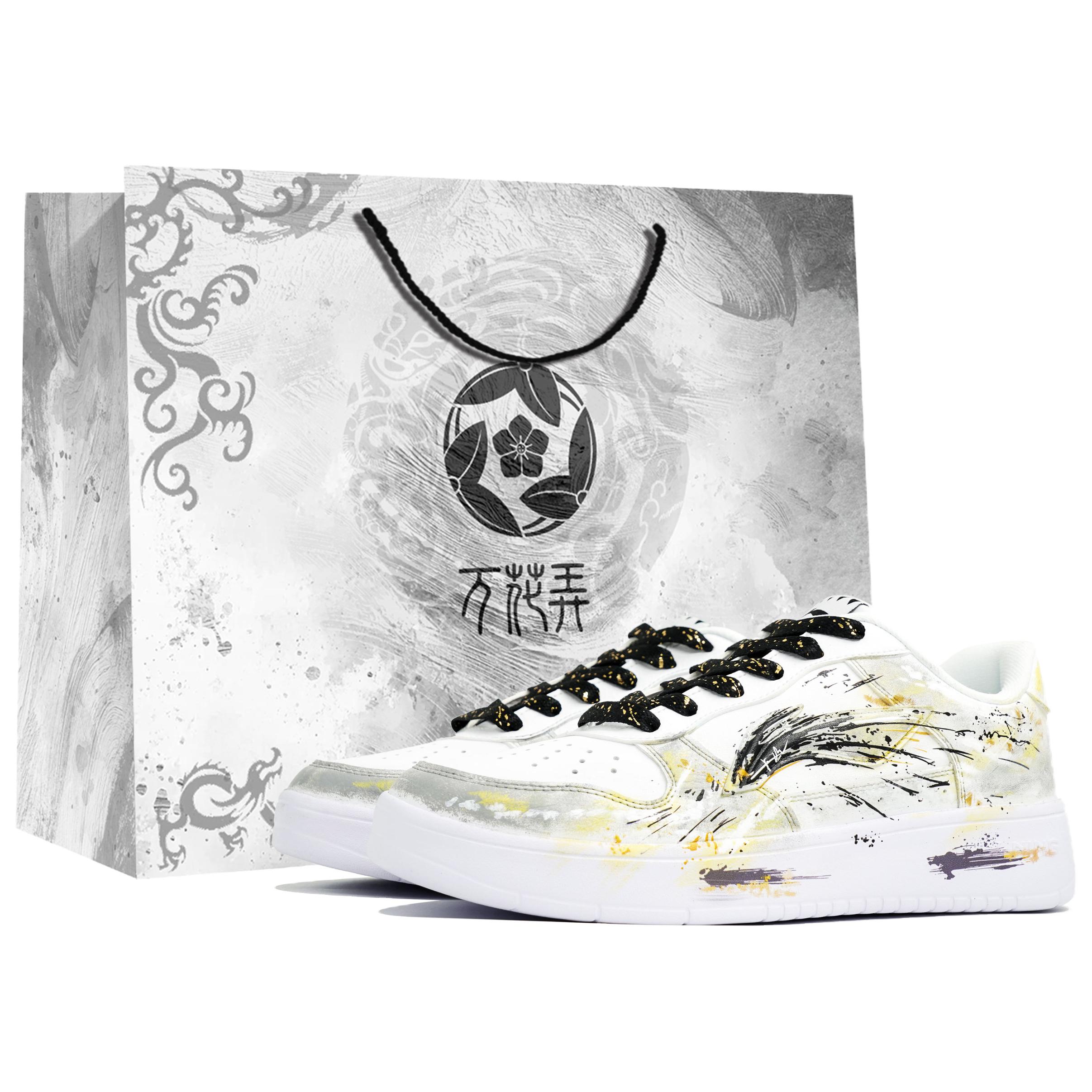 

Li Ning Kaleidoscope на плавучей лодке, Lingmochi, Сумка для покупок, износостойкие, низкие кеды для скейтборда, мужские, белые, AGCS419-1(Team113-S-BOX) 39.5