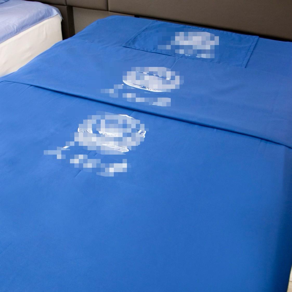 

Dormitory & Scenic Unit Blue Bedding Set: Sheets & Duvet Covers Fits 1.5m Bed [Duvet Cover + Sheet + Pillowcase]