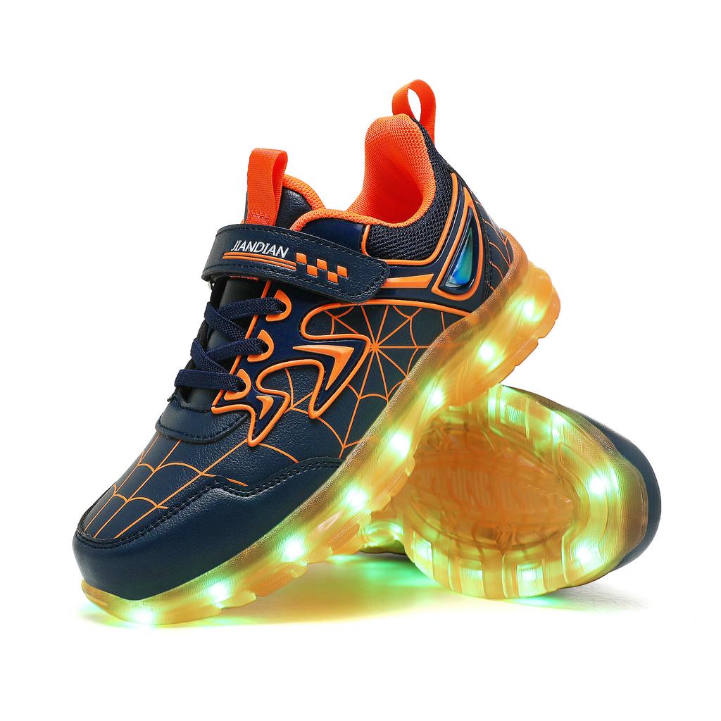 Pantofi Sport pentru Copii LED Încărcare Pantofi cu Lumină Colorată Pantofi Luminoși Pantofi pentru Băieți